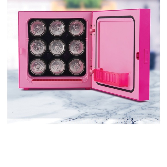 Barbie Hot Pink Mini Fridge - Picture 3 of 7